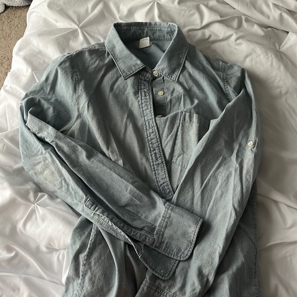JCrew denim button up